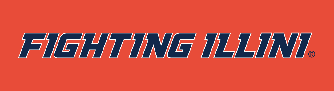 Illinois Fighting Illini 2014-Pres Wordmark Logo 10 vinyl decal